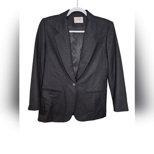 Vintage black wool Pendleton blazer. S/M
